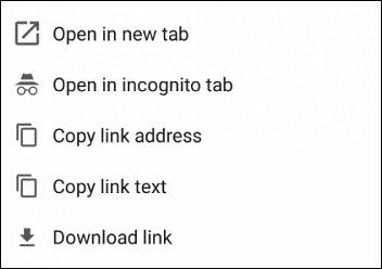 صورة لـ 12 من أفضل أعلام Chrome لنظام Android ولماذا تحتاج إليها | custom-context-menu-DzTechs