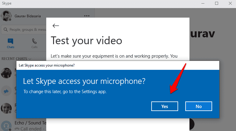 صورة لـ الميكروفون على Skype لا يعمل على Windows 10؟ 8 طرق لاصلاحه | fix-skype-microphone-not-working-issue-1-DzTechs