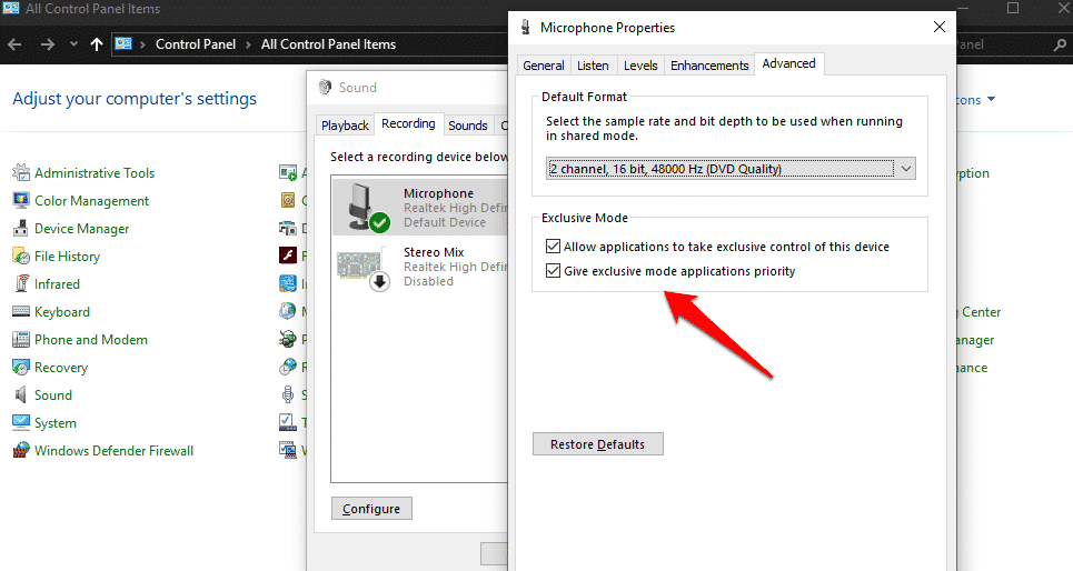 صورة لـ الميكروفون على Skype لا يعمل على Windows 10؟ 8 طرق لاصلاحه | fix-skype-microphone-not-working-issue-12-DzTechs