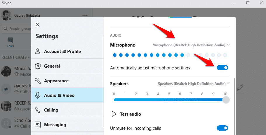 صورة لـ الميكروفون على Skype لا يعمل على Windows 10؟ 8 طرق لاصلاحه | fix-skype-microphone-not-working-issue-6-DzTechs