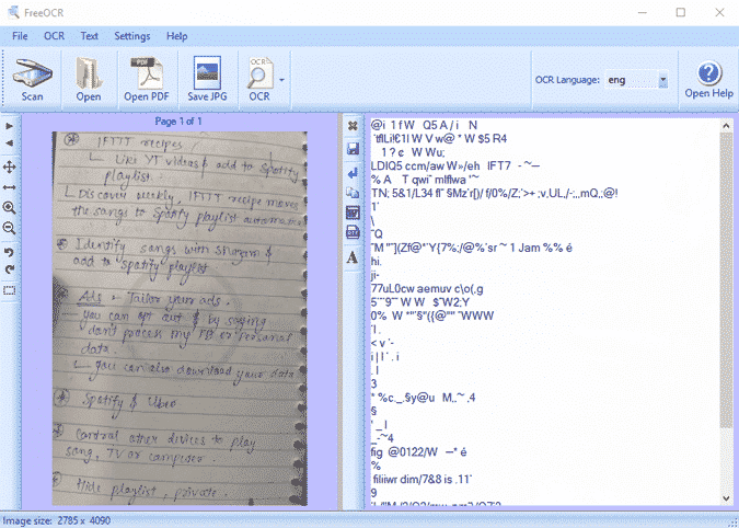 صورة لـ أفضل التطبيقات المجانية للتعرف الضوئي على الحروف لنظام Windows 10 | free-ocr-handwritten-text-min-DzTechs