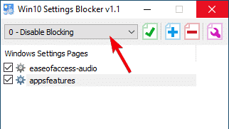 صورة لـ كيفية إخفاء صفحات محددة في تطبيق الإعدادات في Windows 10 | hide-settings-page-09-disable-blocking-DzTechs