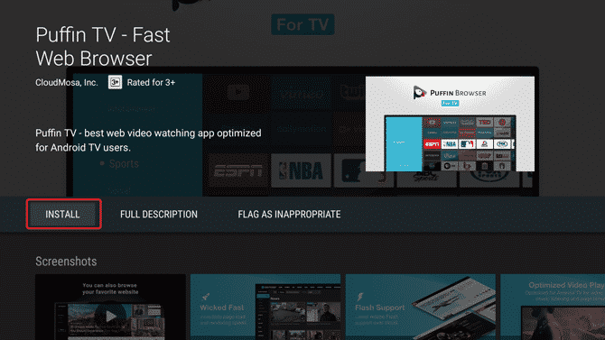 صورة لـ كيفية تثبيت متصفح Chrome على Android TV | install-puffin-voice-DzTechs