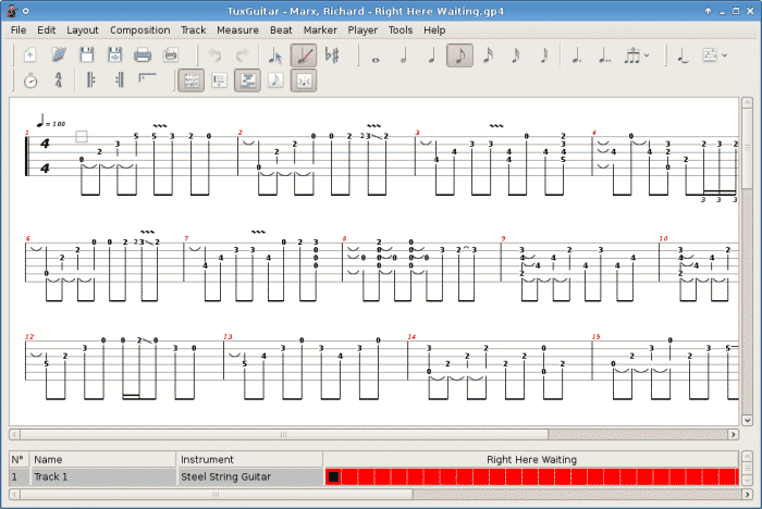 صورة لـ 7 من أفضل تطبيقات نظام Linux الأساسية لعازفي الجيتار | linux-apps-for-guitarists-tux-guitar-e1555119731598-DzTechs