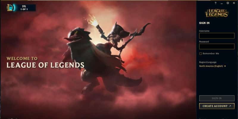 صورة لـ كيفية تثبيت League of Legends على نظام Linux | lol-sign-in-linux-DzTechs
