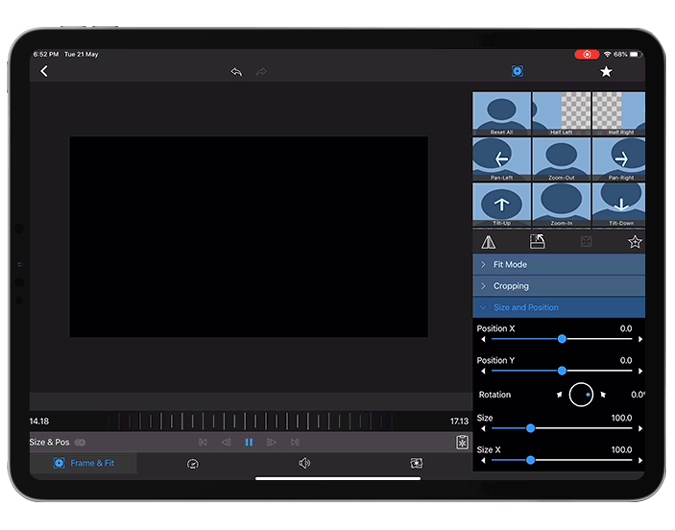 صورة لـ أفضل تطبيقات تحرير الفيديو لجهاز iPad Pro (2023) | luma-fusion-key-framing-DzTechs