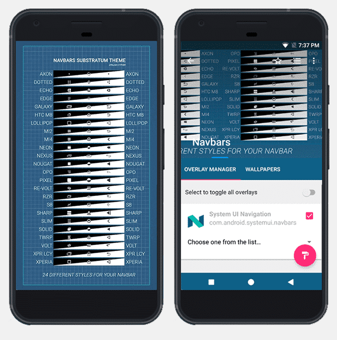 صورة لـ أفضل الثيمات والمظاهر لـ Substratum لنظام Android بصلاحيات الروت | navbars-final-min-DzTechs