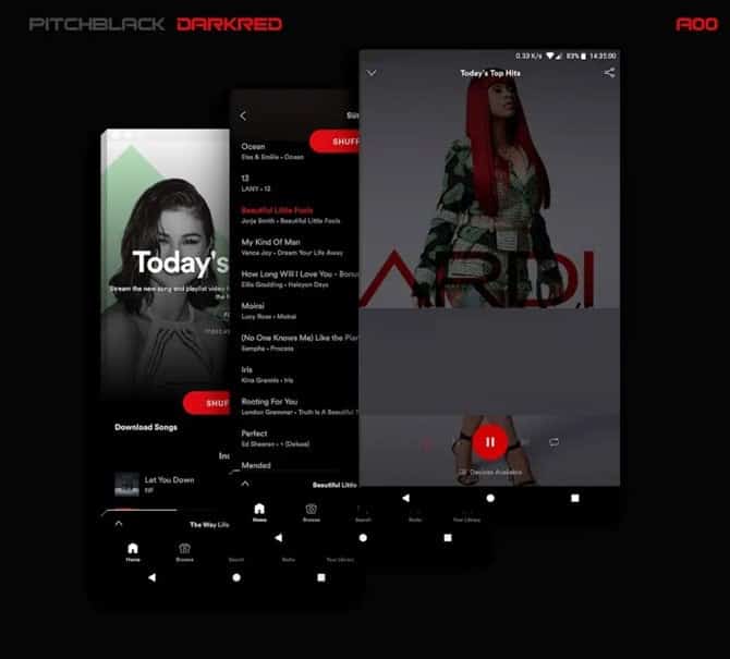 صورة لـ أفضل الثيمات والمظاهر لـ Substratum لنظام Android بصلاحيات الروت | pitch-black-min-DzTechs