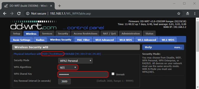 صورة لـ كيفية تعزيز شبكة Wi-Fi الخاصة بك باستخدام جهاز التوجيه القديم | router_ssid_password_encryption-DzTechs