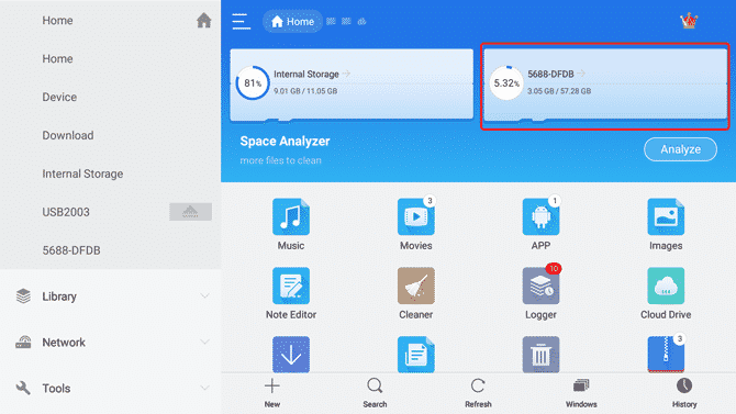 صورة لـ كيفية تثبيت متصفح Chrome على Android TV | usb-storage-icon-DzTechs