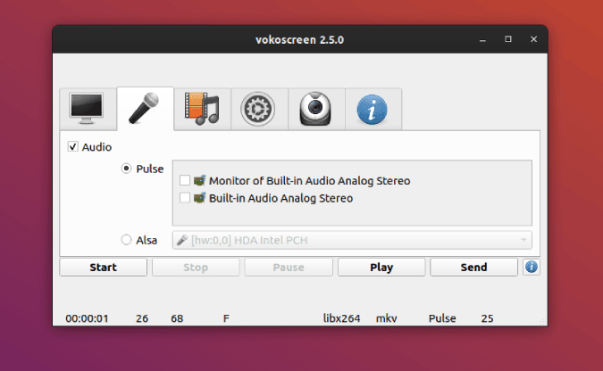 صورة لـ أفضل تطبيقات تسجيل الشاشة لنظام Ubuntu | vokoscreen-min