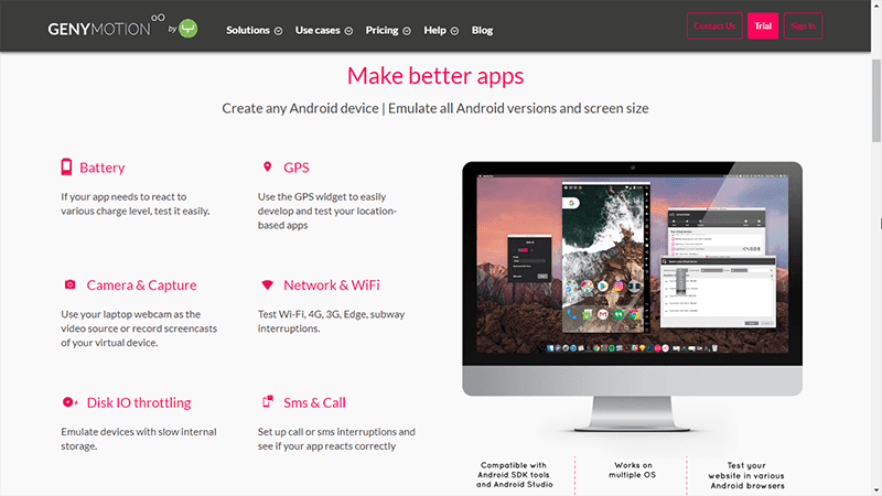 صورة لـ 4 من أفضل محاكيات Android لنظام التشغيل Linux | Linux-Android-Emulation-Genymotion-Web-Splash-min-DzTechs