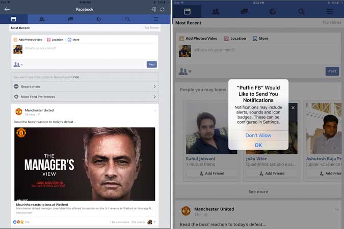 صورة لـ أفضل التطبيقات البديلة لتطبيق Facebook لأجهزة iPhone و iPad | Puffin-FB-min-DzTechs