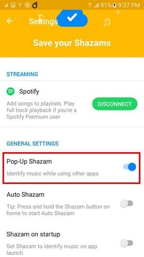 صورة لـ ٍكيفية تحديد تفاصيل الأغنية على Shazam مع سماعات أذن متصلة | Shazam-PopUp-min-DzTechs