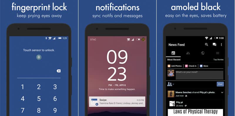 صورة لـ أفضل التطبيقات البديلة لـ Facebook Messenger لنظام Android | Swipe-for-Facebook-min-DzTechs
