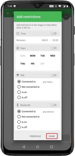 صورة لـ كيفية برمجة علامات NFC – دليل خطوة بخطوة مع مثال تعليمي | add-restrictions-done-min-DzTechs
