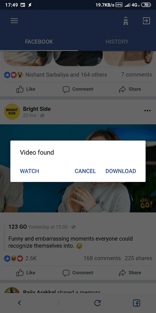 صورة لـ 8 مواقع / تطبيقات لتنزيل مقاطع الفيديو من Facebook على Android | download-facebook-videos-android-10-min-DzTechs