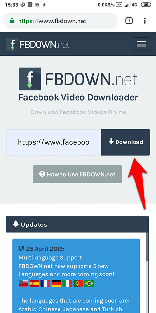 صورة لـ 8 مواقع / تطبيقات لتنزيل مقاطع الفيديو من Facebook على Android | download-facebook-videos-android-4-min-DzTechs