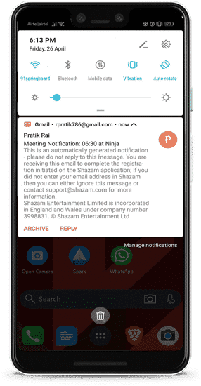 صورة لـ الميزات والنصائح المخفية لـ Spark for Android | gmail-notification-preview-min-DzTechs