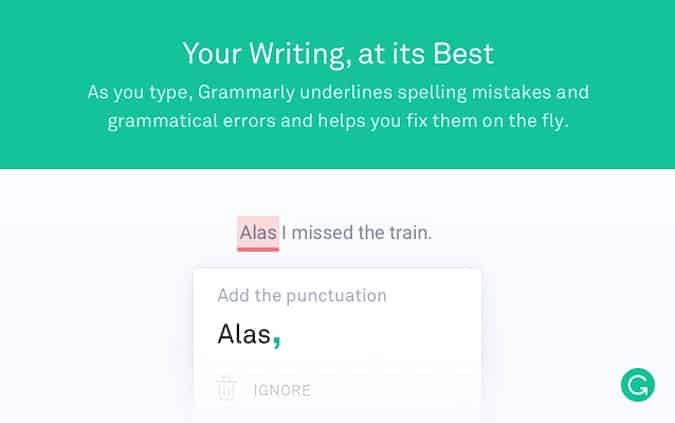 صورة لـ 25+ من أفضل إضافات Microsoft Edge المستوحاة من Chrome | grammarly-1-min-DzTechs