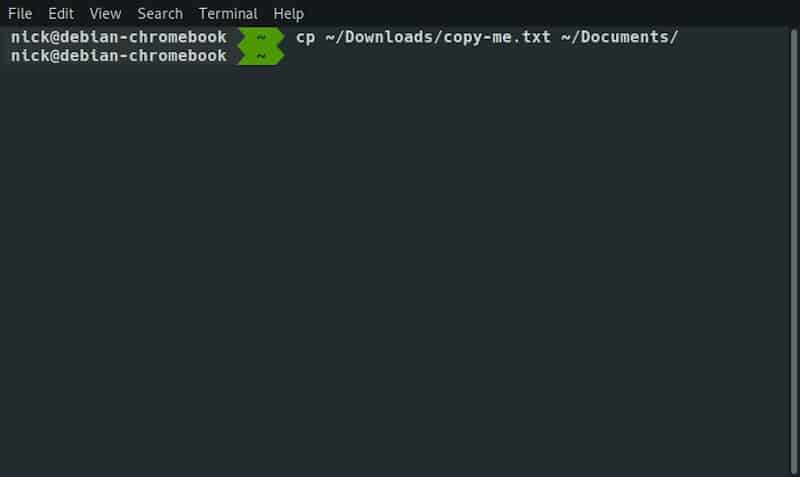 صورة لـ كيفية نسخ (ولصق) الملفات والدلائل من سطر الأوامر على Linux | linux-cli-copy-document-DzTechs