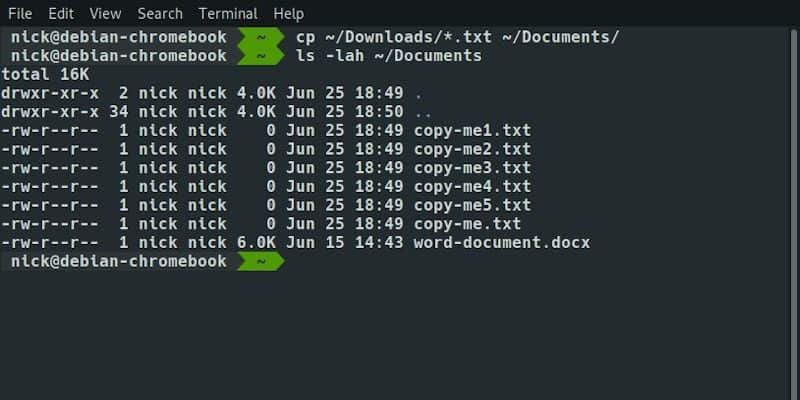 صورة لـ كيفية نسخ (ولصق) الملفات والدلائل من سطر الأوامر على Linux | linux-cli-copy-featured-e1561512453628-800x400-DzTechs