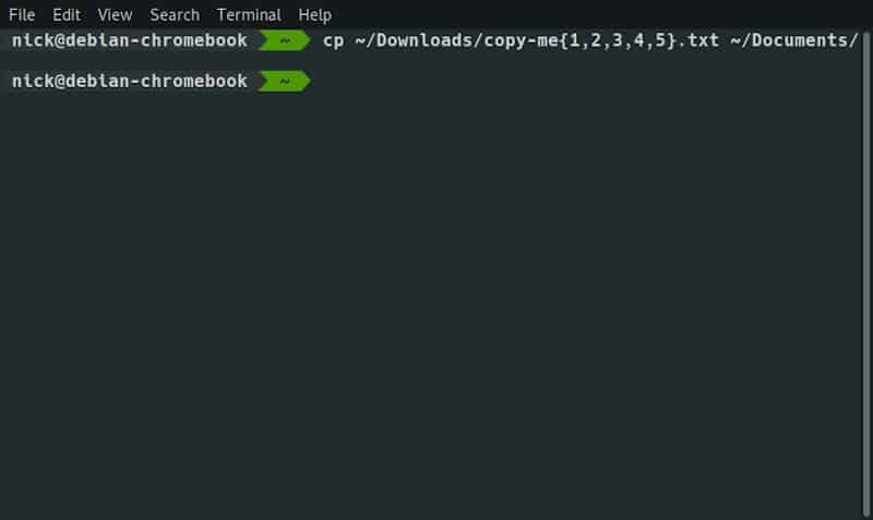 صورة لـ كيفية نسخ (ولصق) الملفات والدلائل من سطر الأوامر على Linux | linux-cli-copy-multiple-DzTechs