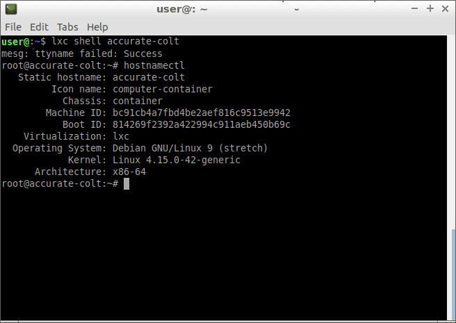 صورة لـ مقدمة تفصيلية عن حاويات LXD على Ubuntu | lxd-shell-debian-min-DzTechs