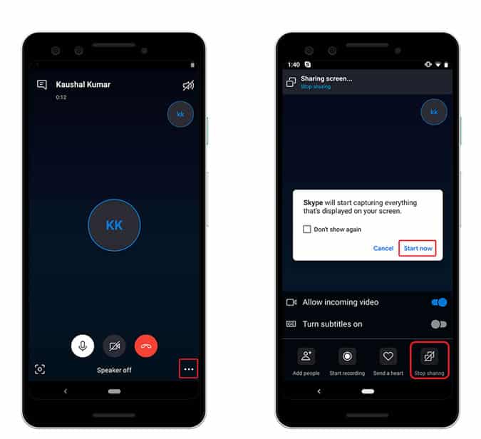 صورة لـ كيفية مشاركة الشاشة بإستخدام Skype على الهاتف و سطح المكتب | mob3-min-DzTechs