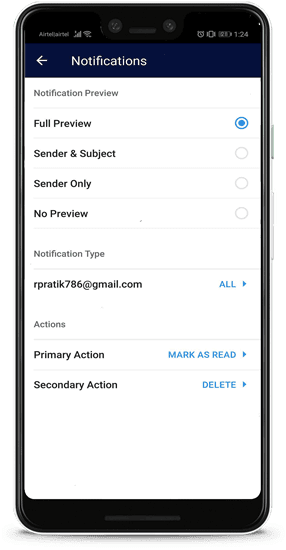 صورة لـ الميزات والنصائح المخفية لـ Spark for Android | notification-action-min-DzTechs