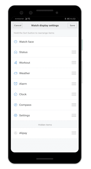صورة لـ أفضل تطبيقات Amazfit Bip، وجوه مخصصة والنصائح والخدع المدهشة | watch-display-settings-min-DzTechs