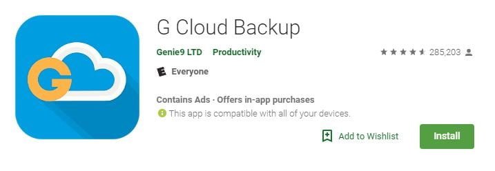 صورة لـ أفضل تطبيقات Android لإجراء نسخ احتياطي لبيانات هاتفك | Android-backup-apps-gcloud-min-DzTechs