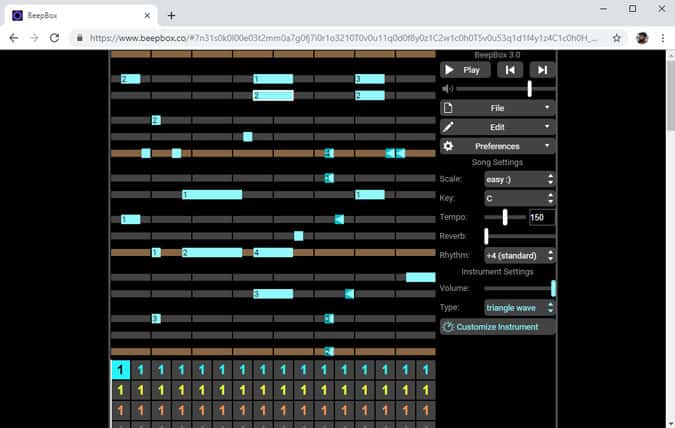 صورة لـ أفضل التطبيقات لإنشاء الموسيقى 8bit لإعادة سحر الألعاب القديمة | Beepbox-min-DzTechs