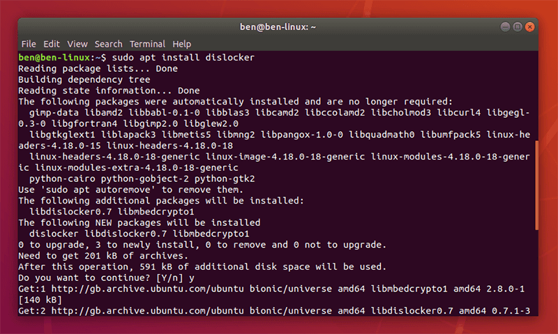 صورة لـ كيفية الوصول إلى قسم Windows مشفر باستخدام BitLocker في Linux | Bitlocker-Linux-Dislocker-Installation-min-DzTechs