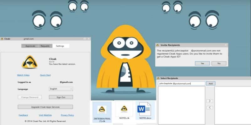 صورة لـ كيفية تشفير الملفات بسهولة دون كلمة مرور باستخدام Cloak Encrypt | Featured-Image-Cloak-Encrypt-800x400-min-DzTechs
