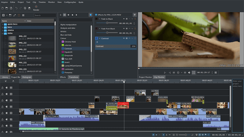 صورة لـ أفضل البدائل المجانية في سنة 2023 لـ Windows Movie Maker | Linux-Video-Editing-Kdenlive-DzTechs