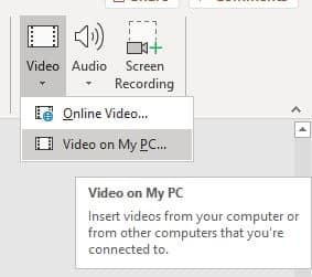 صورة لـ نصائح مفيدة لتقليل حجم ملف عرض PowerPoint التقديمي | Reduce-size-powerpoint-link-videos-dropdown-min-DzTechs