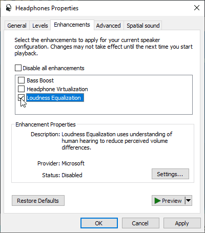 صورة لـ كيفية زيادة الحد الأقصى لحجم الصوت في Windows 10 | Windows-Boost-Equalization-min-DzTechs