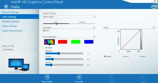 صورة لـ كيف يمكن بسهولة معايرة الألوان والسطوع والتشبع لشاشة العرض في Windows 10 | a32-670x354-min-DzTechs