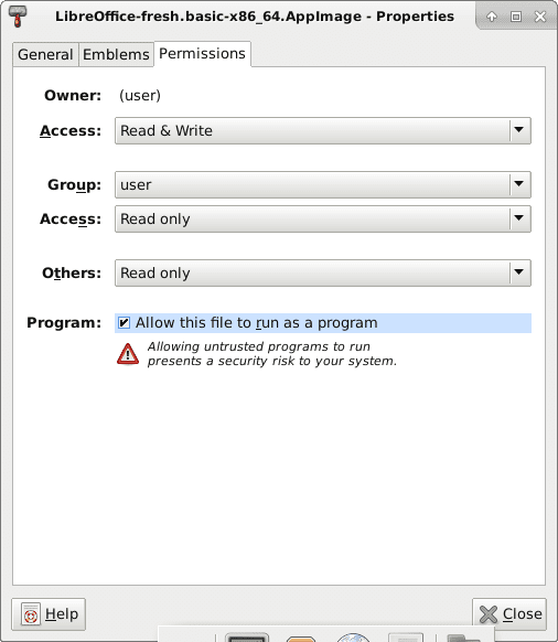 صورة لـ ما هو AppImage وكيفية استخدامه في Linux ؟ | appimage-file-properties-min-DzTechs