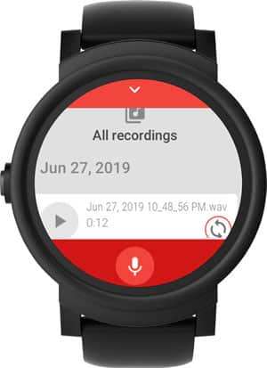صورة لـ أفضل تطبيقات Wear OS لساعة Android الجديدة | audio-rec-min-DzTechs