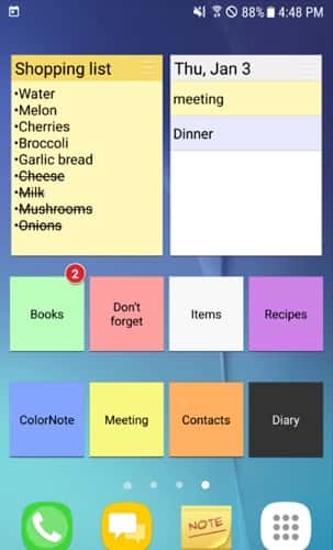 صورة لـ أفضل 4 تطبيقات قائمة التسوق والبقالة لنظام Android في عام 2023 | best-grocery-shopping-list-app-android-colornote-min-DzTechs