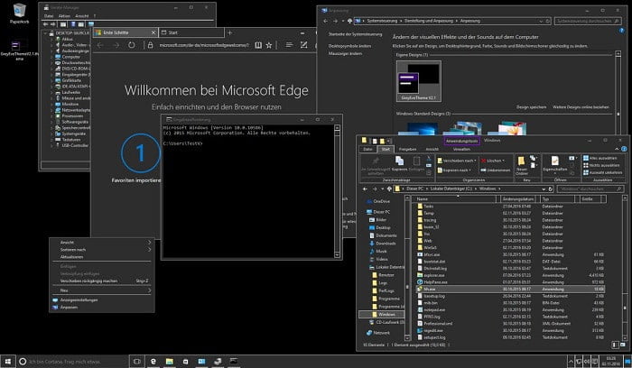 صورة لـ أفضل قوالب ومظاهر Windows 10 يجب عليك التحقق منها | best-windows-10-themes-greyevetheme-min-DzTechs