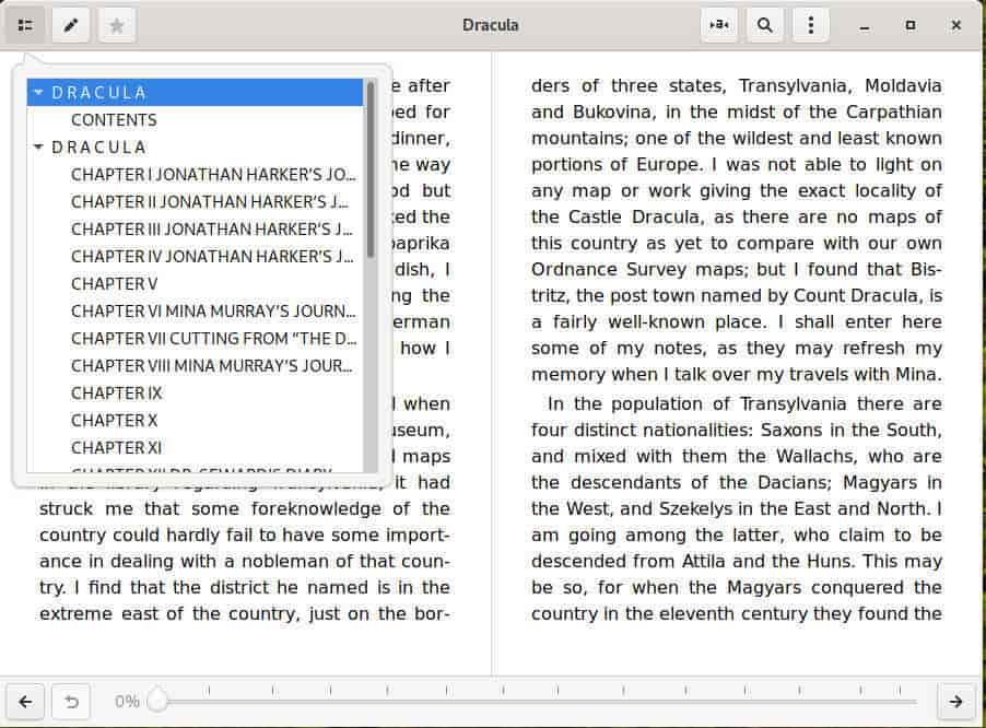 صورة لـ كيفية تثبيت واستخدام Foliate Ebook Reader على نظام Linux | foliate-table-of-contents-min-DzTechs