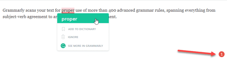 صورة لـ مُقارنة بين Grammarly و Ginger: ما هو أفضل مدقق نحوي وإملائي يمكنك استخدامه؟ | grammarly-in-wordpress-editor-729x192-min-DzTechs