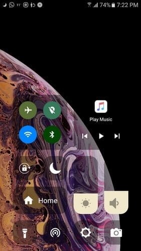 صورة لـ كيف تجعل هاتف Android الخاص بك يشبه الـ iPhone | iPhone-ControlCenter-min-DzTechs