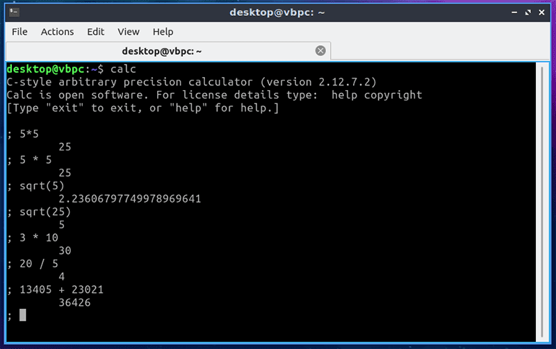 صورة لـ كيفية إستخدام Terminal لـ Linux كآلة حاسبة للعمليات الرياضية | linux-terminal-calculators-calc-min-DzTechs