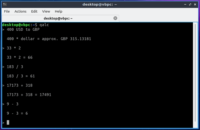 صورة لـ كيفية إستخدام Terminal لـ Linux كآلة حاسبة للعمليات الرياضية | linux-terminal-calculators-qalc-min-DzTechs