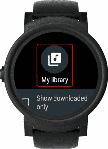 صورة لـ كيفية تشغيل الموسيقى على Android Watch دون هاتفك أو إنترنت | my-library-play-music-min-DzTechs