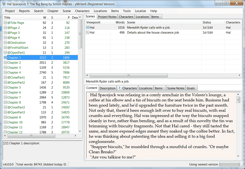 صورة لـ تبحث عن بدائل Scrivener ؟ هنا أفضل برامج كتابة الروايات المجانية | novel-writing-software-yWriter-min-DzTechs
